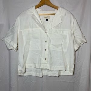 Universal Thread White Short Sleeve Top